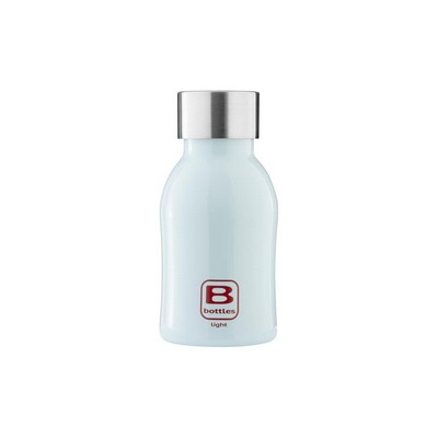 B Bottles Light - Light Blue - 350 ml - Bottiglia in acciaio inox 18/10 ultra leggera e compatta